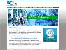 Tablet Screenshot of cpifluideng.com
